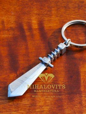 Viking kard kulcstarto damaszk acelbol